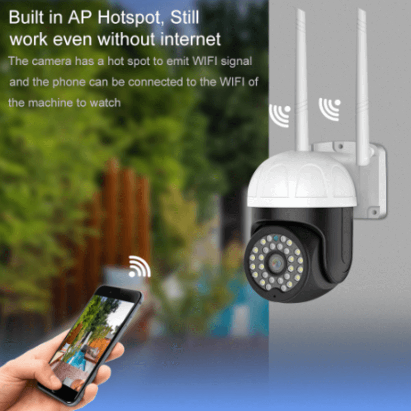 Outdoor ip camera waterproof with presence sensor