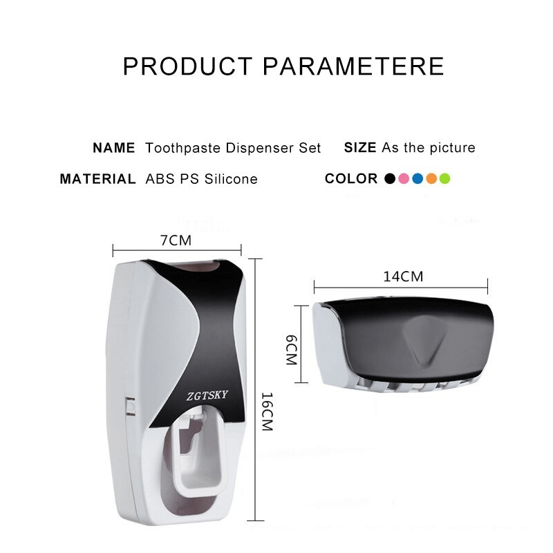 Toothpaste dispenser and wall mount holder