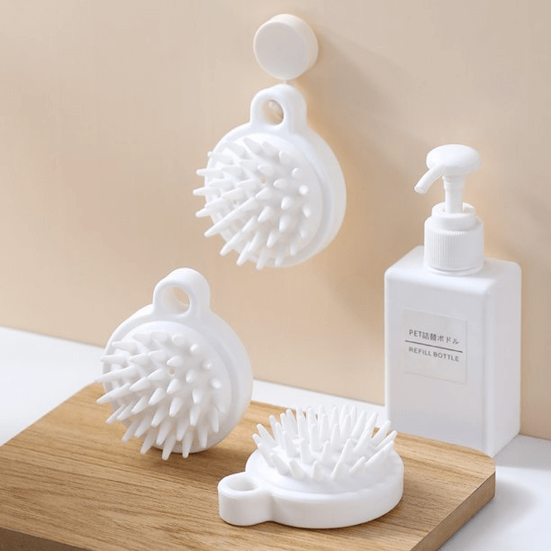 Pair of scalp massager shampoo brush stress remover