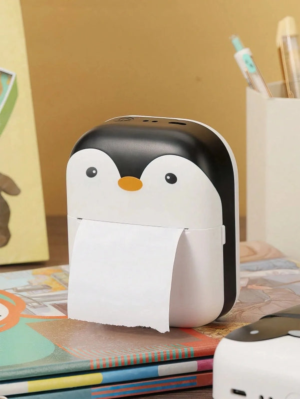 Penguin design rechargeable portable mini printer - Prozone