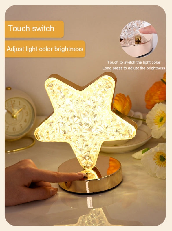 Star shape crystal night light  lamp - Prozone