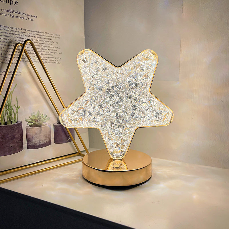 Star shape crystal night light  lamp - Prozone