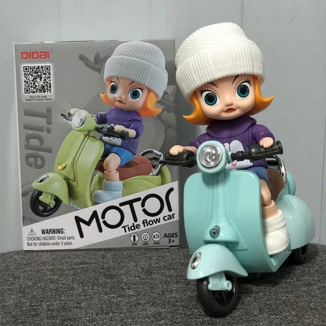 Vespa scooter doll with light sounds. - Prozone