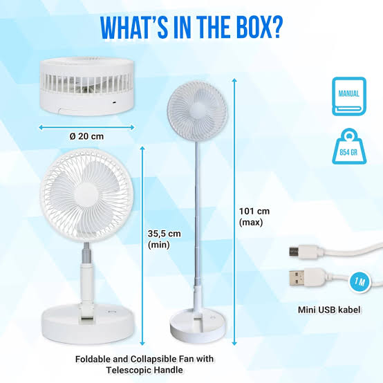 Foldable table floor standing fan - Prozone