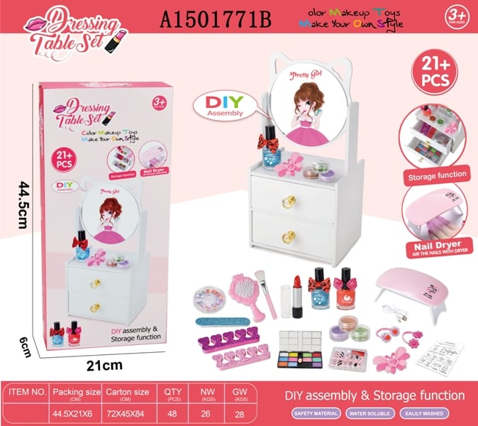 Girls wooden dressing set with accessories - Prozone