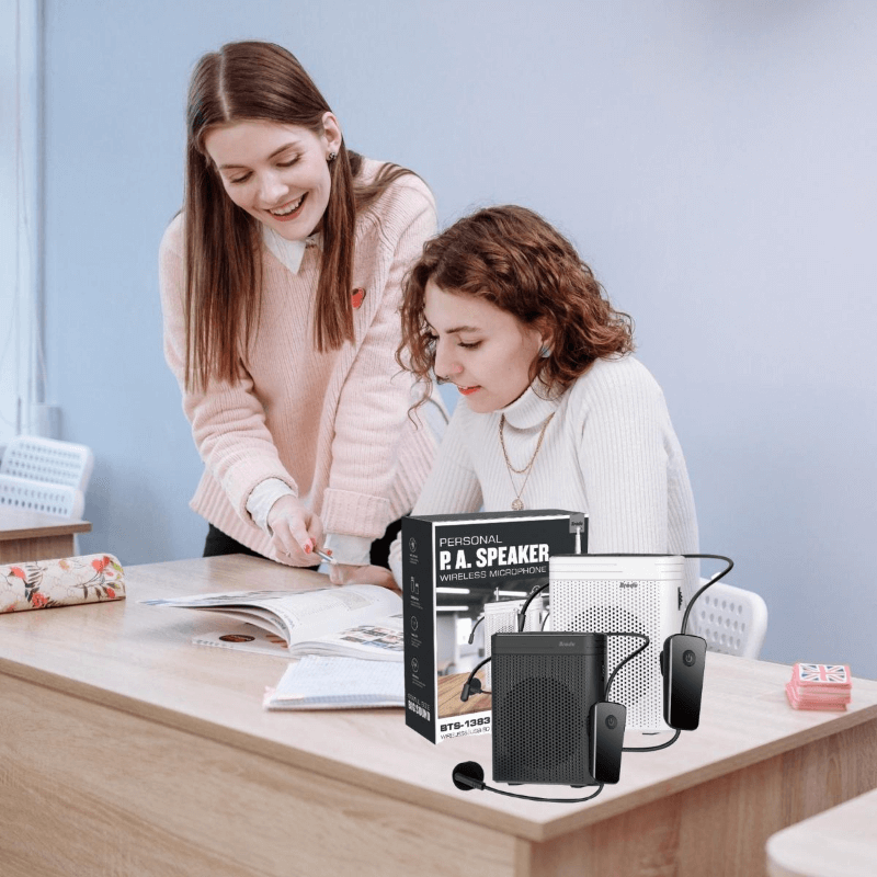 Bts-1383 3 inches rechargeable subwoofer with wireless microphone