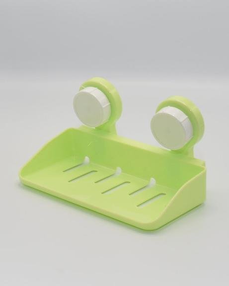 Multi colored storage shelf with magic suction cup