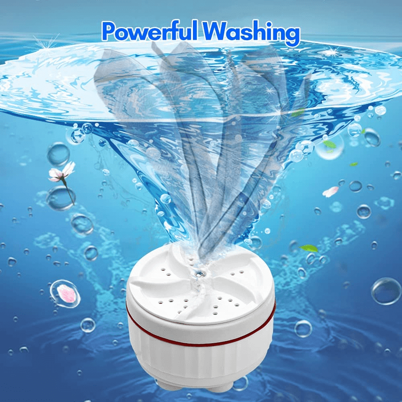 Portable ultrasonic turbine wash