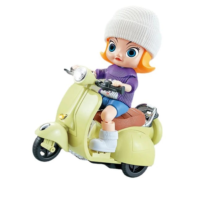 Vespa scooter doll with light sounds. - Prozone