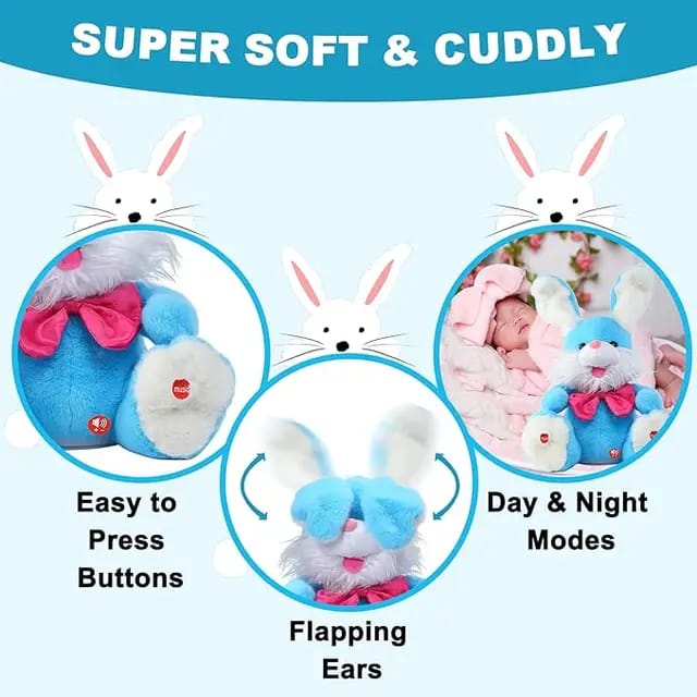 Easter bunny stuffed animals talking bunny plush - Prozone