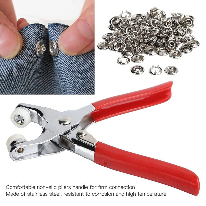 Tich button clipper with set of 100 buttons