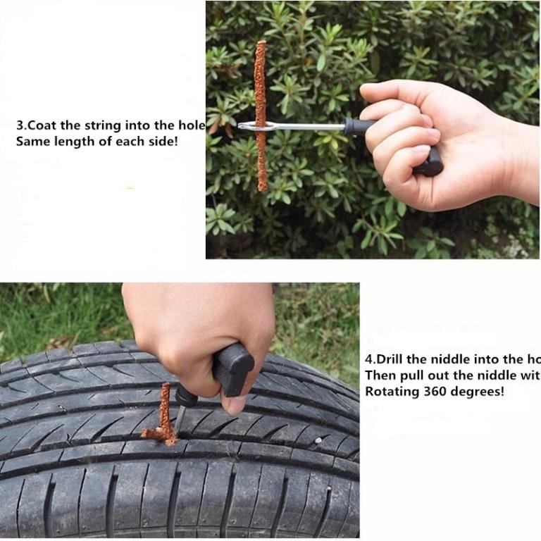 Auto car tire repair kit tubeless tire tyre puncture