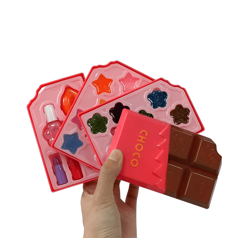 Exquisite girls pretend play chocolate cosmetic makeup set