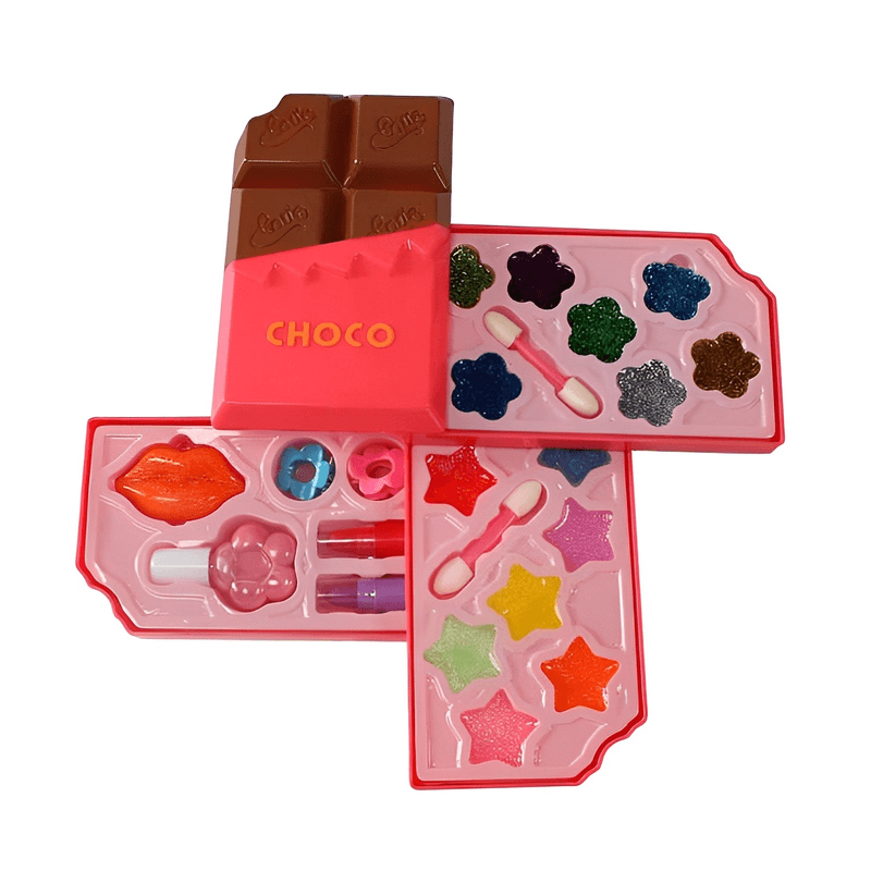 Exquisite girls pretend play chocolate cosmetic makeup set