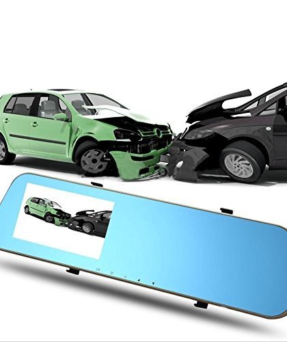Full hd 1080p dual cameras on rearview mirror