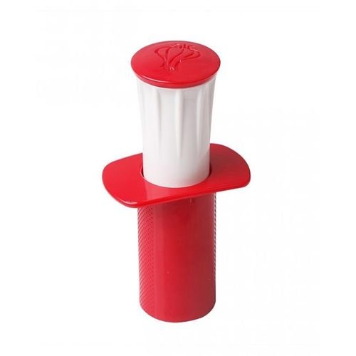 Garlic masher peeler - red