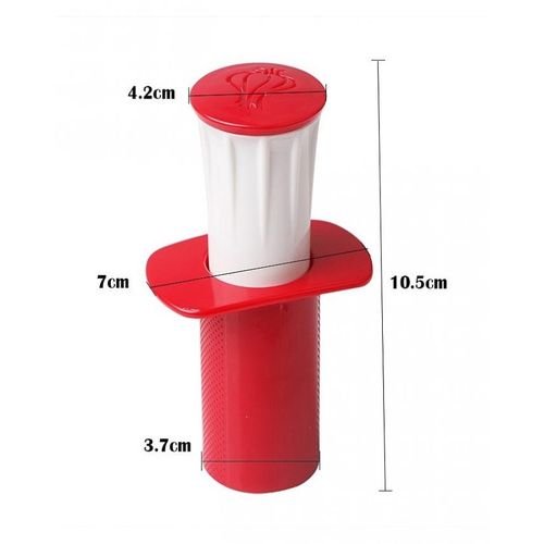 Garlic masher peeler - red
