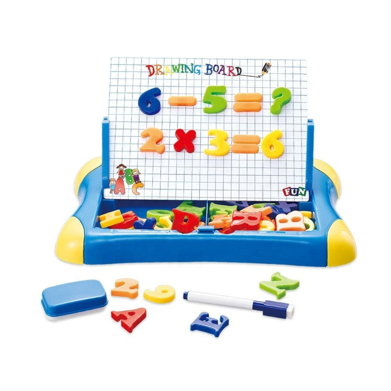 2in1 magnetic drawing board with alphabet - Prozone