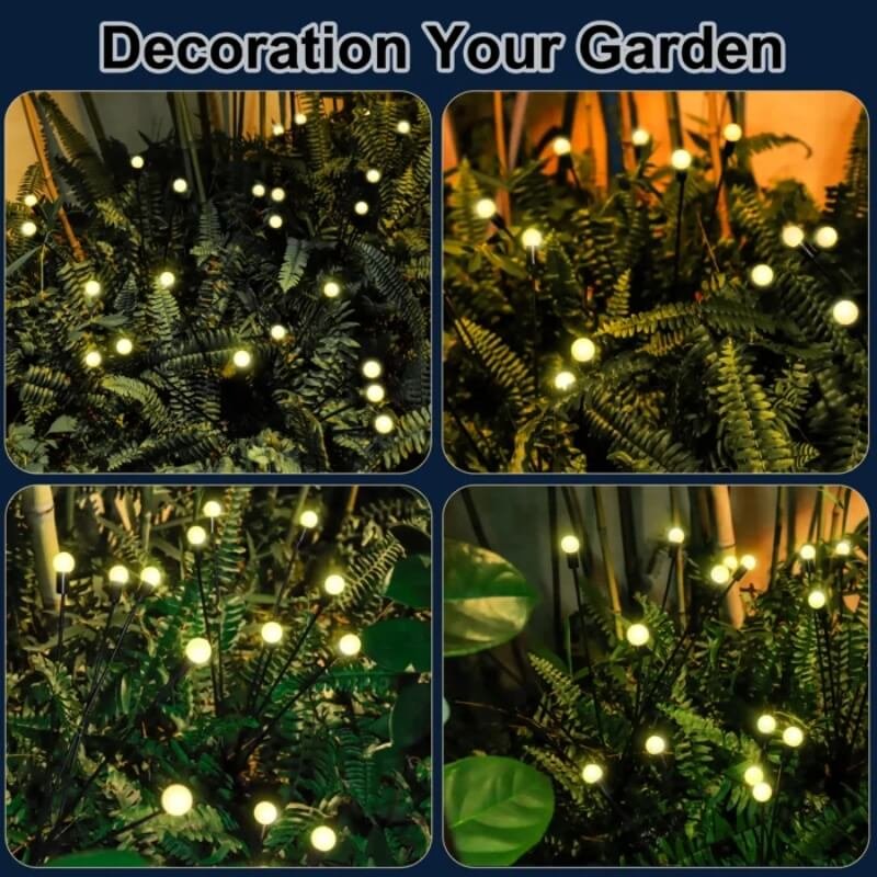 Solar dancing fireflies water proof lights ---12 light bulbs