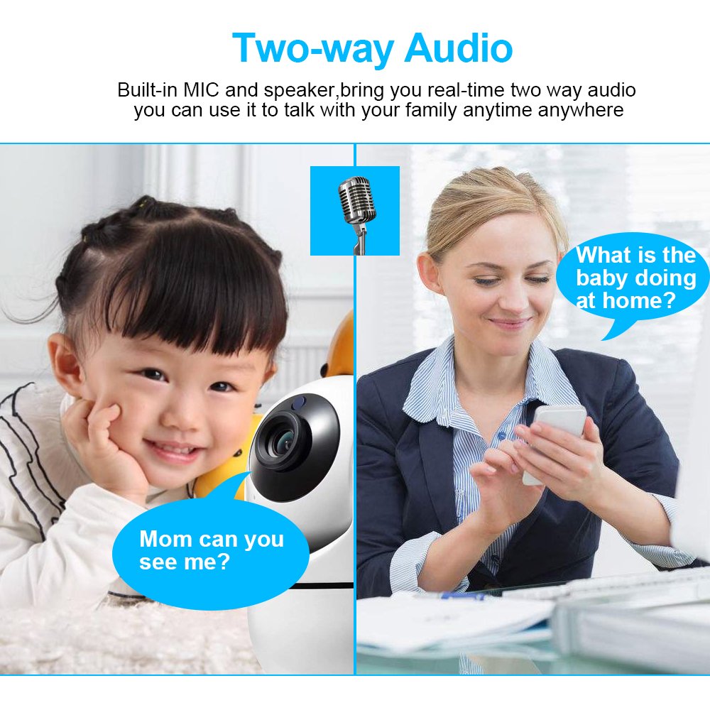 Ip wirless 3d tracking mini camera y4c-za 2mp hd 1080p
