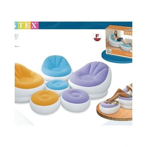 Inflatable cafe chaise chair - multicolor