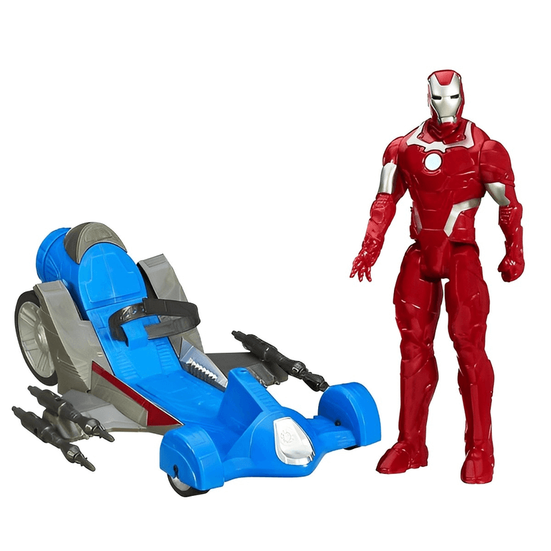Hasbro avengers assemble iron man action figure battle racer toy