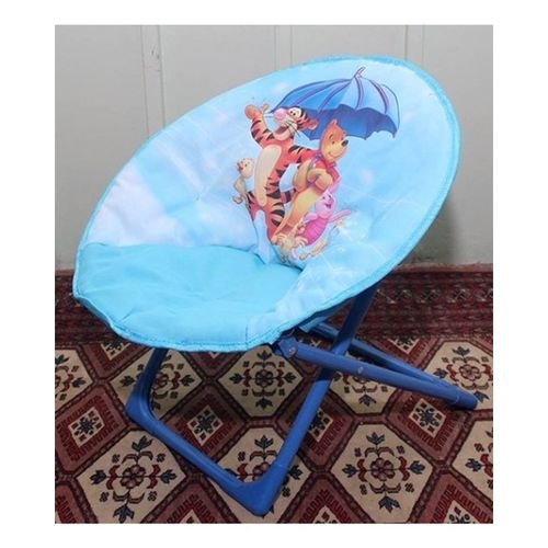 Disney pooh & tiger  foldable saucer chair for kids - blue