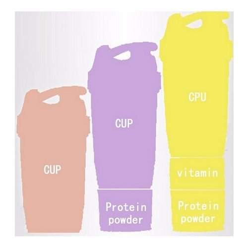 Protein shaker bottle fitness mixer