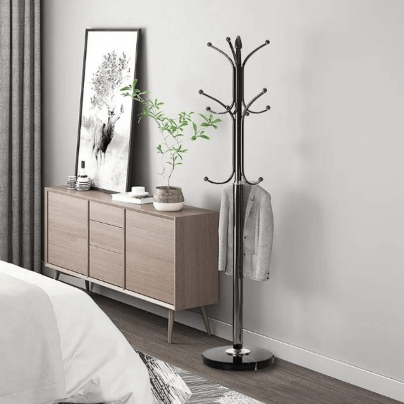 Simple metal coat rack