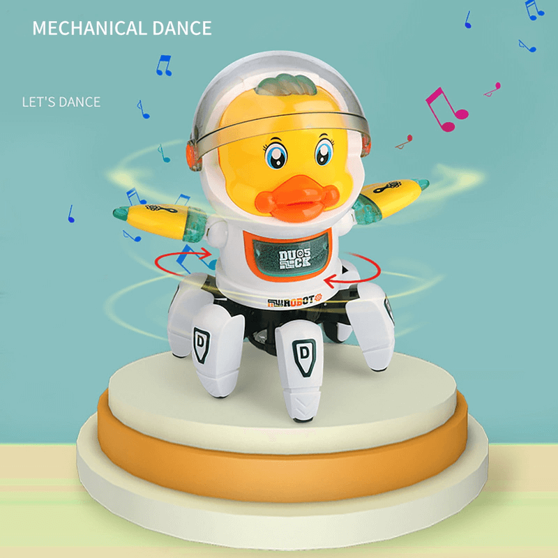 6 claws dancing electric space duck toy with light and music