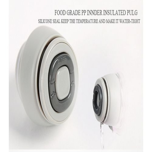 Thermal insulation bottle steel with rubber caring strip