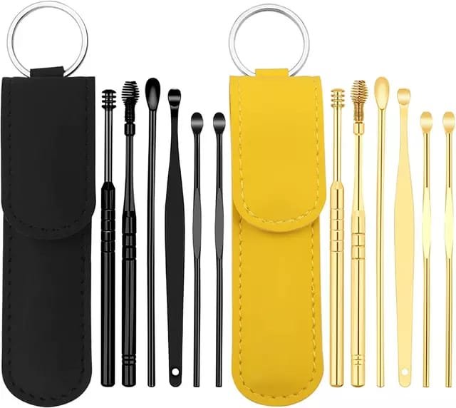 1 pack of portable ear scoop set of 6 pieces
