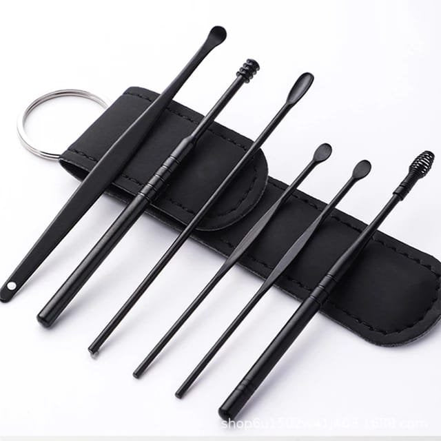 1 pack of portable ear scoop set of 6 pieces