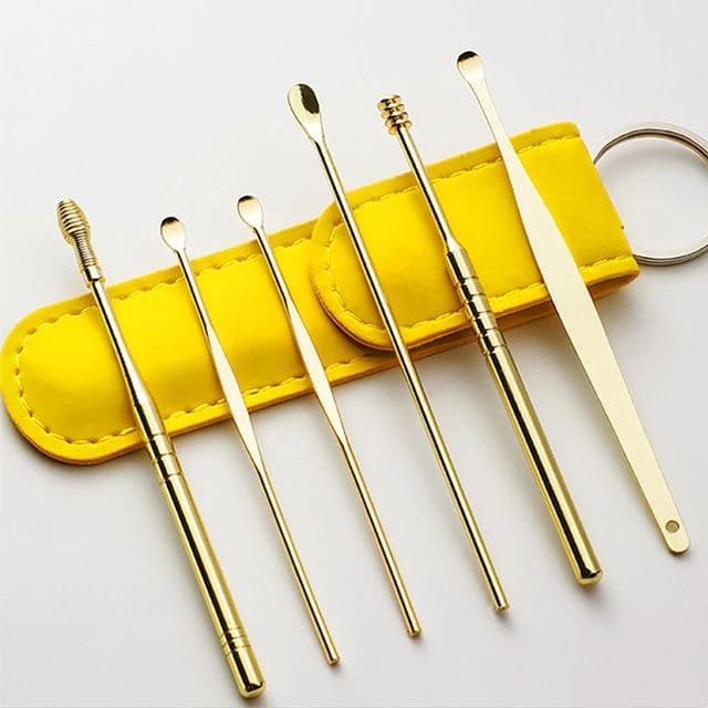 1 pack of portable ear scoop set of 6 pieces