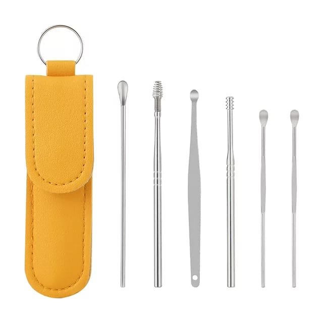 1 pack of portable ear scoop set of 6 pieces