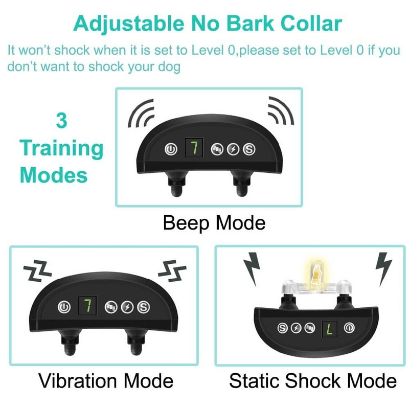 Dog training collars with beep rechargeable