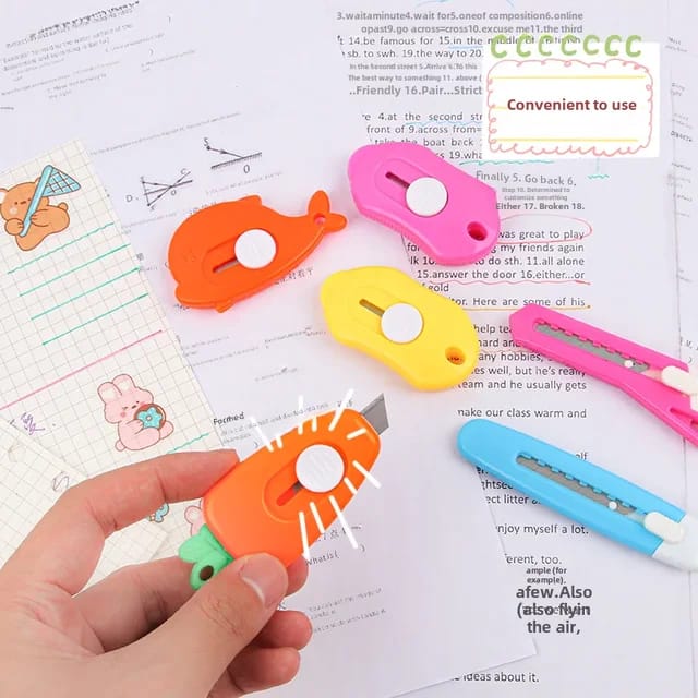 Pack of 2 mini cartoon utility knife cutter - Prozone