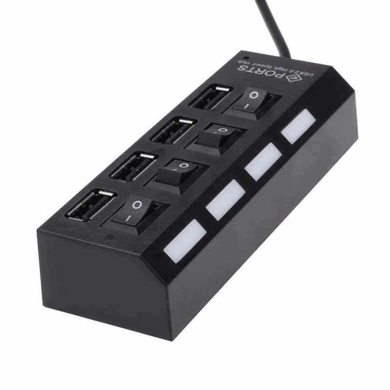 4 port usb 2.0 multi expansion hub with switch