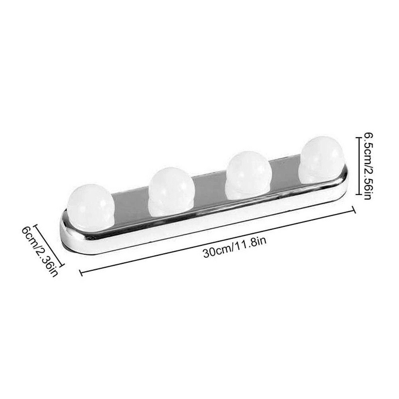 Led mirror light 4 bulb makeup night light