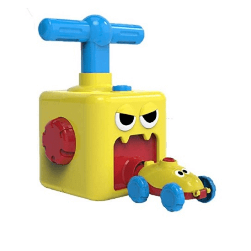 Vehicle air pressure balloon inflator educational toy