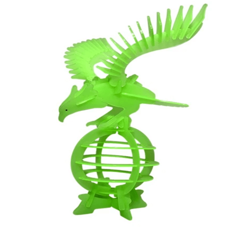 3d jigsaw luminous phoenix puzzle - educational assembling toy