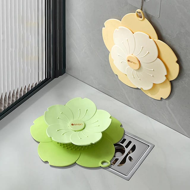 Silicone flower shape drain hair catcher - Prozone