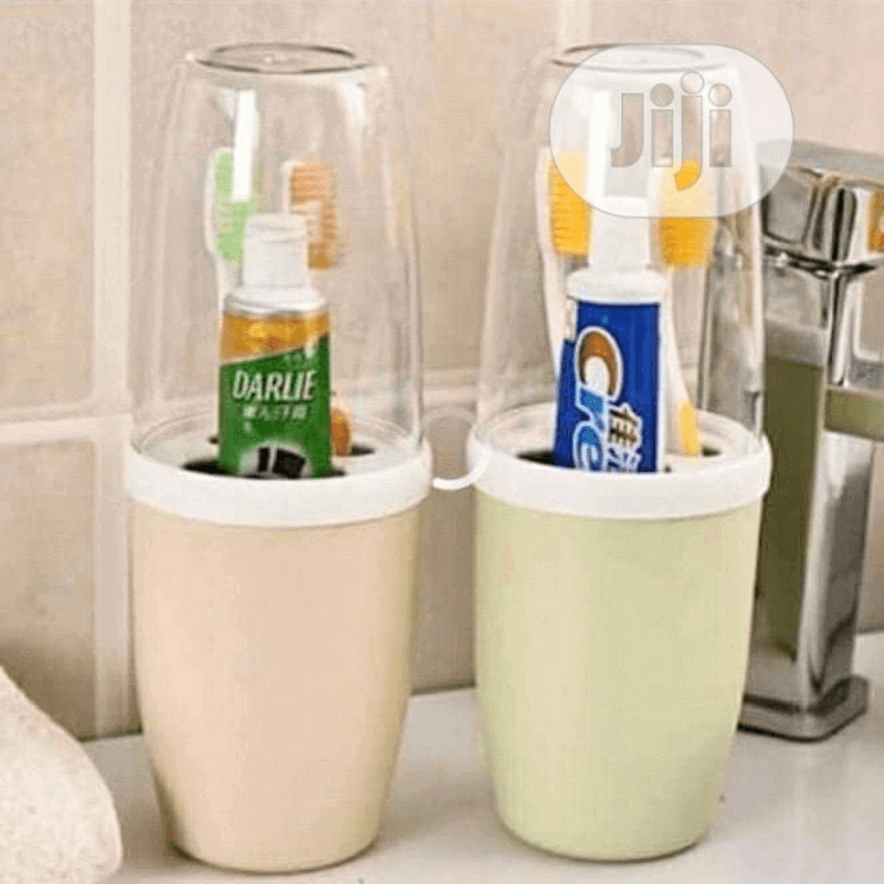 Family toothpaste and toothbrush kit holder