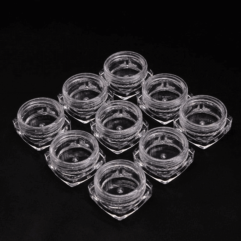 12pcs storage plastic bottle for jewelry cosmetics accessories- round small