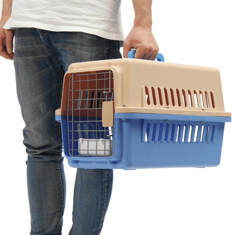 Portable travel air box carrier pets kennel