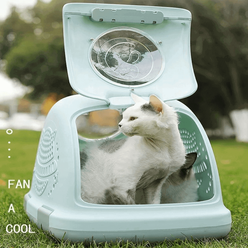Breathable pet kennel with anti escape lock