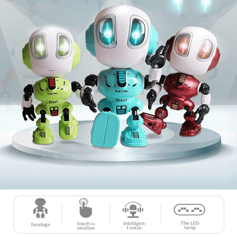 Smart talking robot toy touch sensitive