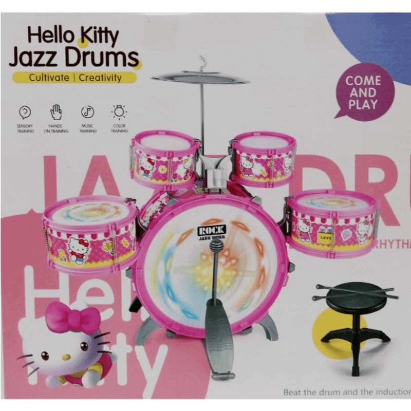 Hello kitty kids jazz drum set