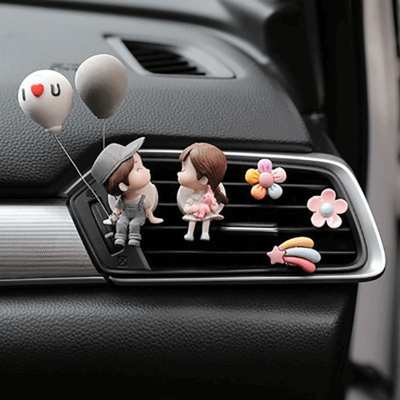 Car air freshener with 4 tablets