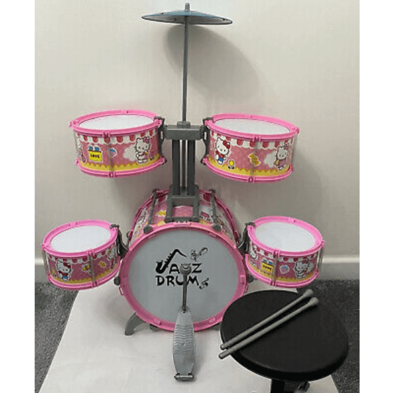 Hello kitty kids jazz drum set